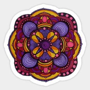 Spiral Mandala Sticker